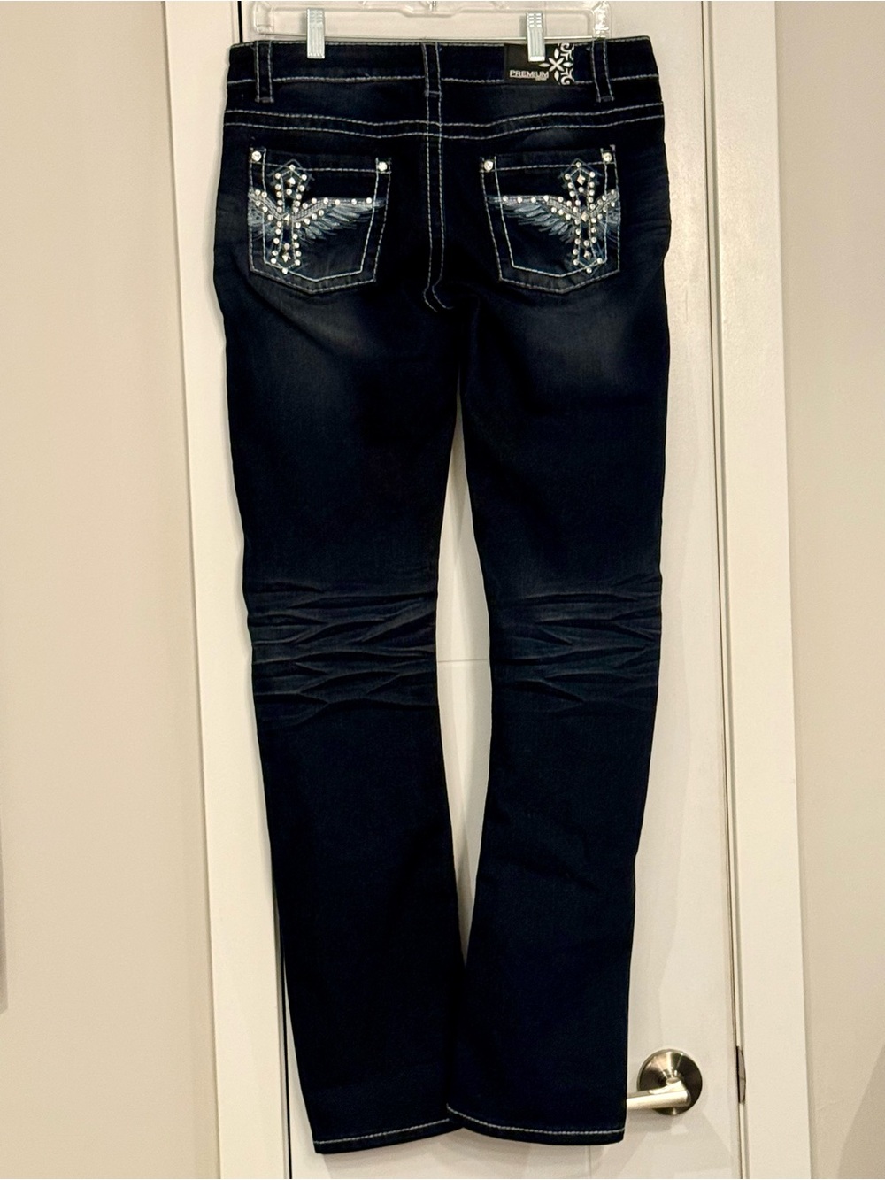 💎 Warehouse One - PREMIUM
Embellished Dark Wash
Bootcut Jeans 💎